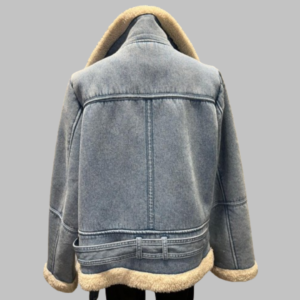 Chaqueta Denim Aviador con Forro de Borrego