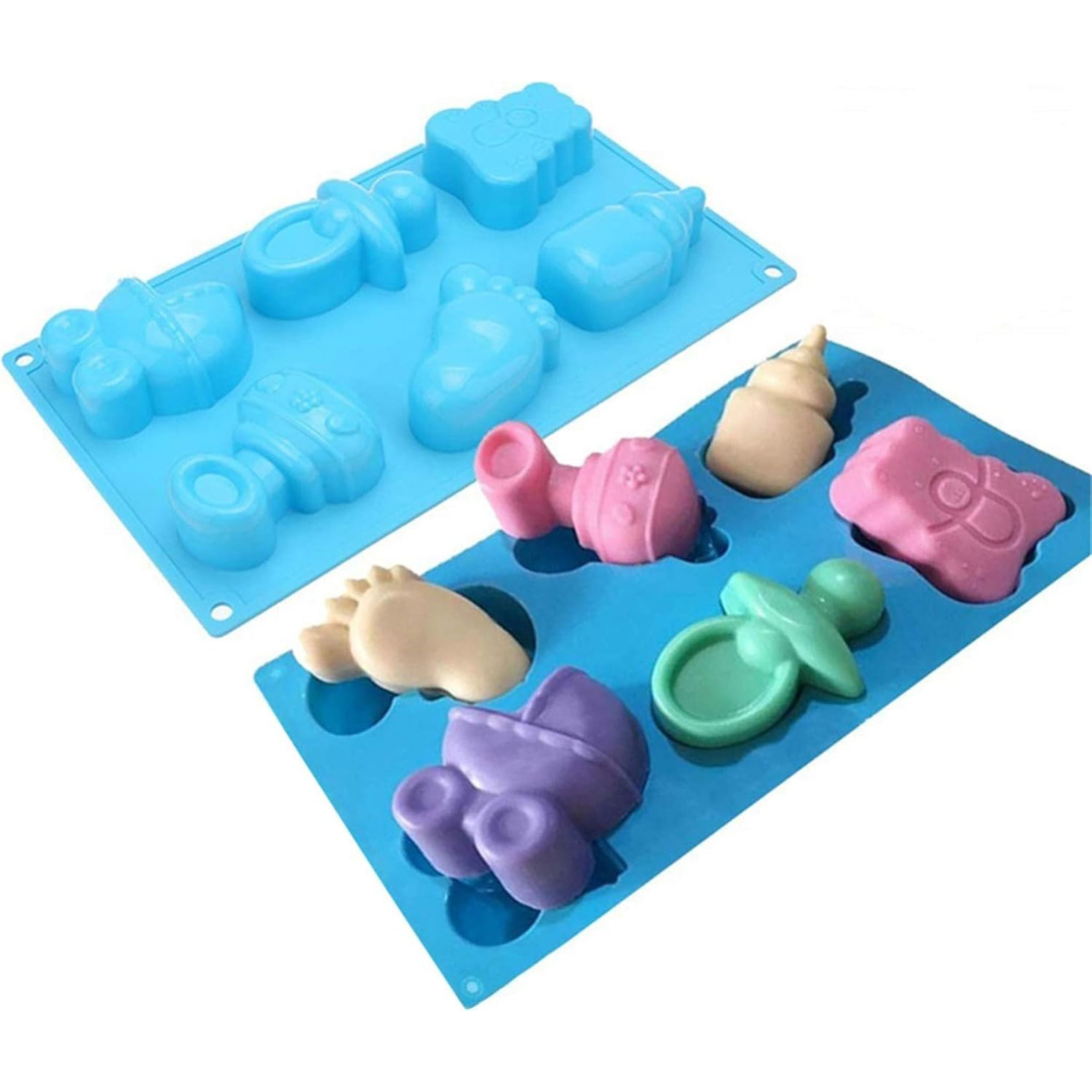 Moldes 6 Espacios Pack Mixto para Bebe